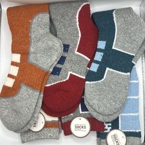 Set of 3 High Leg Soft and Cozy Wool Socks Kids 8-12 Years Old